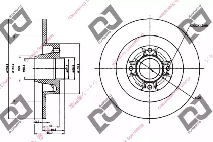 Тормозной диск DJ PARTS BD1323